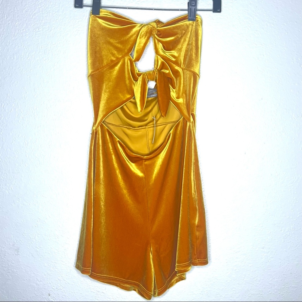 Urban outfitters velvet romper